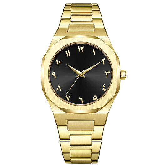 AARON K5024 Hot Men Black Arabic Number Dial Analog Wrist Watch Wholesale Montre Arabe