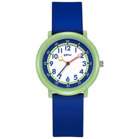 POVATI K7021 Fashion Colored Kids Sport Silicone Quartz Watches For Children