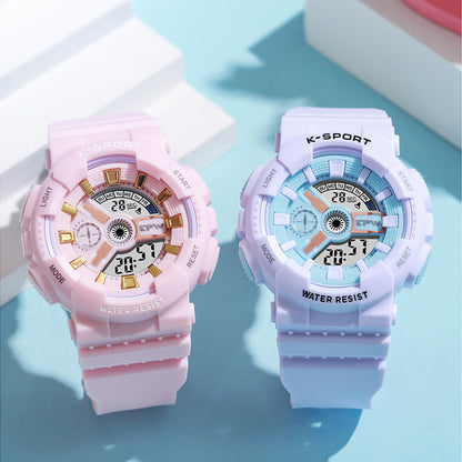 AARON K9054 Children's Fashion Sport Digital Watch Waterproof Luminous Alarm for Outdoor Activities