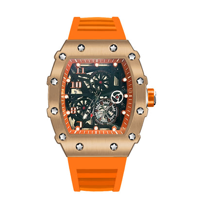 Casual fashion trend fully automatic quartz hollow luminous waterproof Darth Vader 1705 men's watch