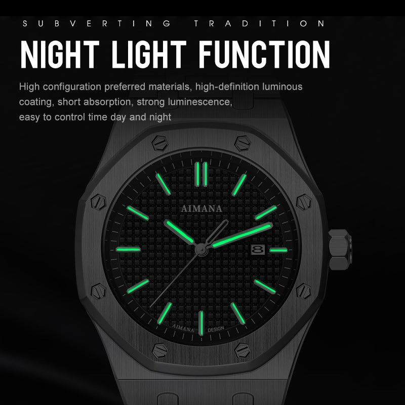 Luxury men's stainless steel watches new waterproof luminous luxury watches K108