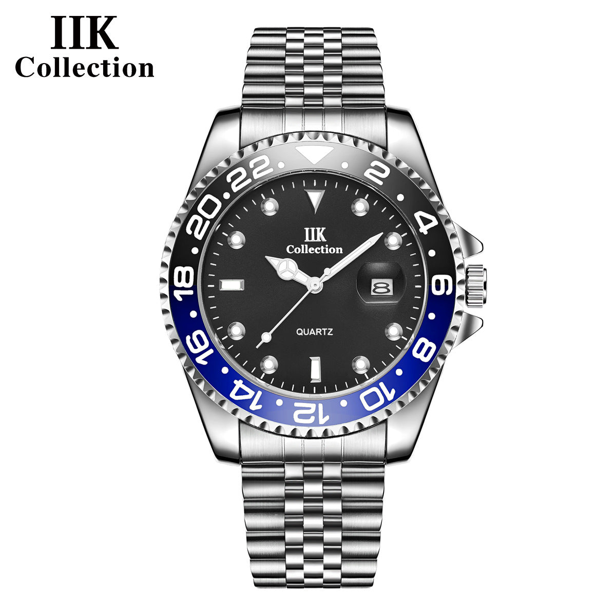 Luxury watches wholesale cross-border foreign trade quartz watch calendar waterproof steel band men's watch GB861C