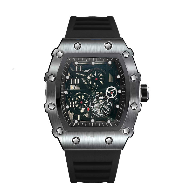Casual fashion trend fully automatic quartz hollow luminous waterproof Darth Vader 1705 men's watch