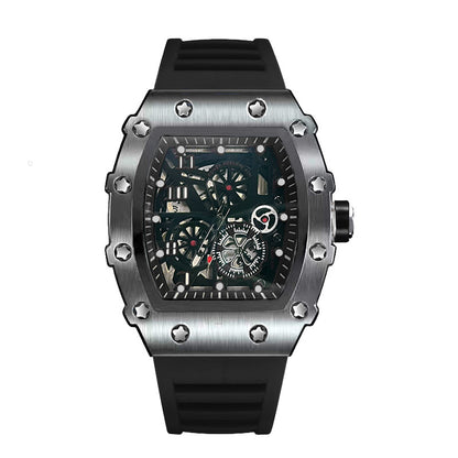 Casual fashion trend fully automatic quartz hollow luminous waterproof Darth Vader 1705 men's watch