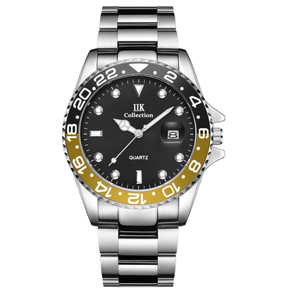 Luxury watches wholesale cross-border foreign trade quartz watch calendar waterproof steel band men's watch GB861C