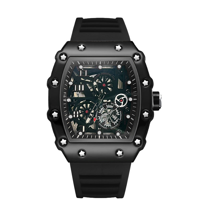 Casual fashion trend fully automatic quartz hollow luminous waterproof Darth Vader 1705 men's watch
