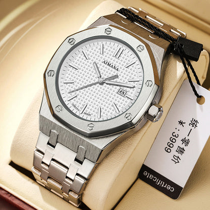 Luxury men's stainless steel watches new waterproof luminous luxury watches K108