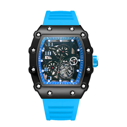Casual fashion trend fully automatic quartz hollow luminous waterproof Darth Vader 1705 men's watch