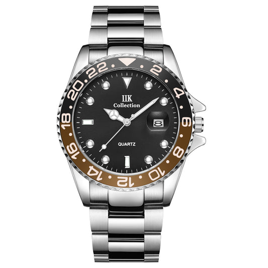 Luxury watches wholesale cross-border foreign trade quartz watch calendar waterproof steel band men's watch GB861C