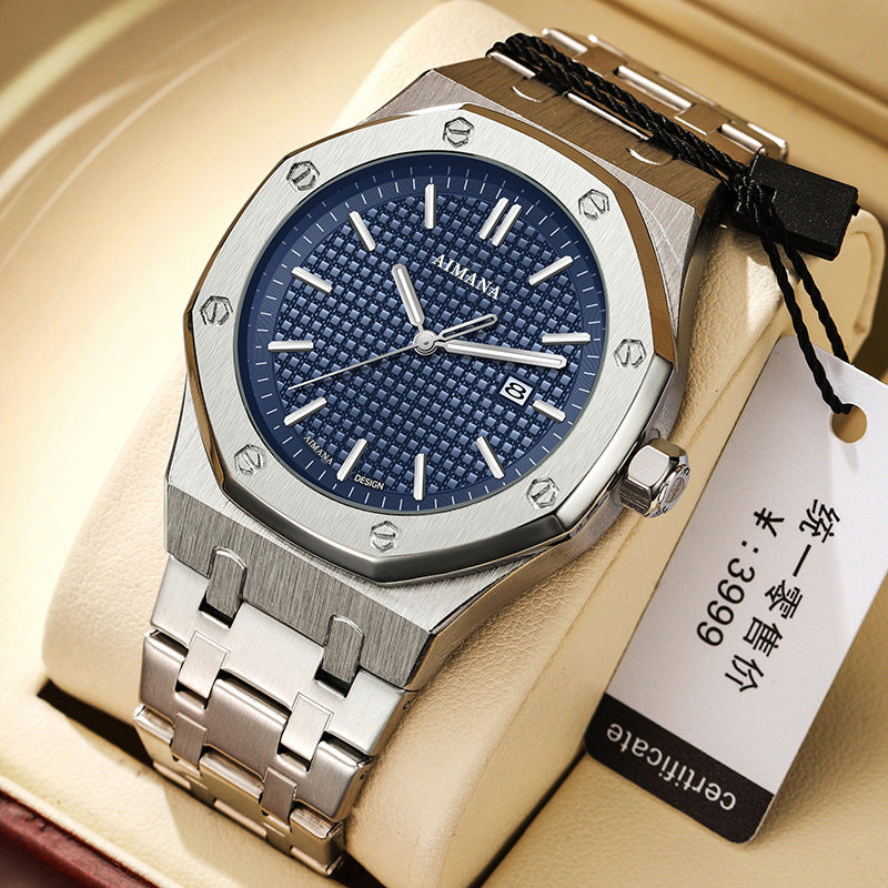 Luxury men's stainless steel watches new waterproof luminous luxury watches K108