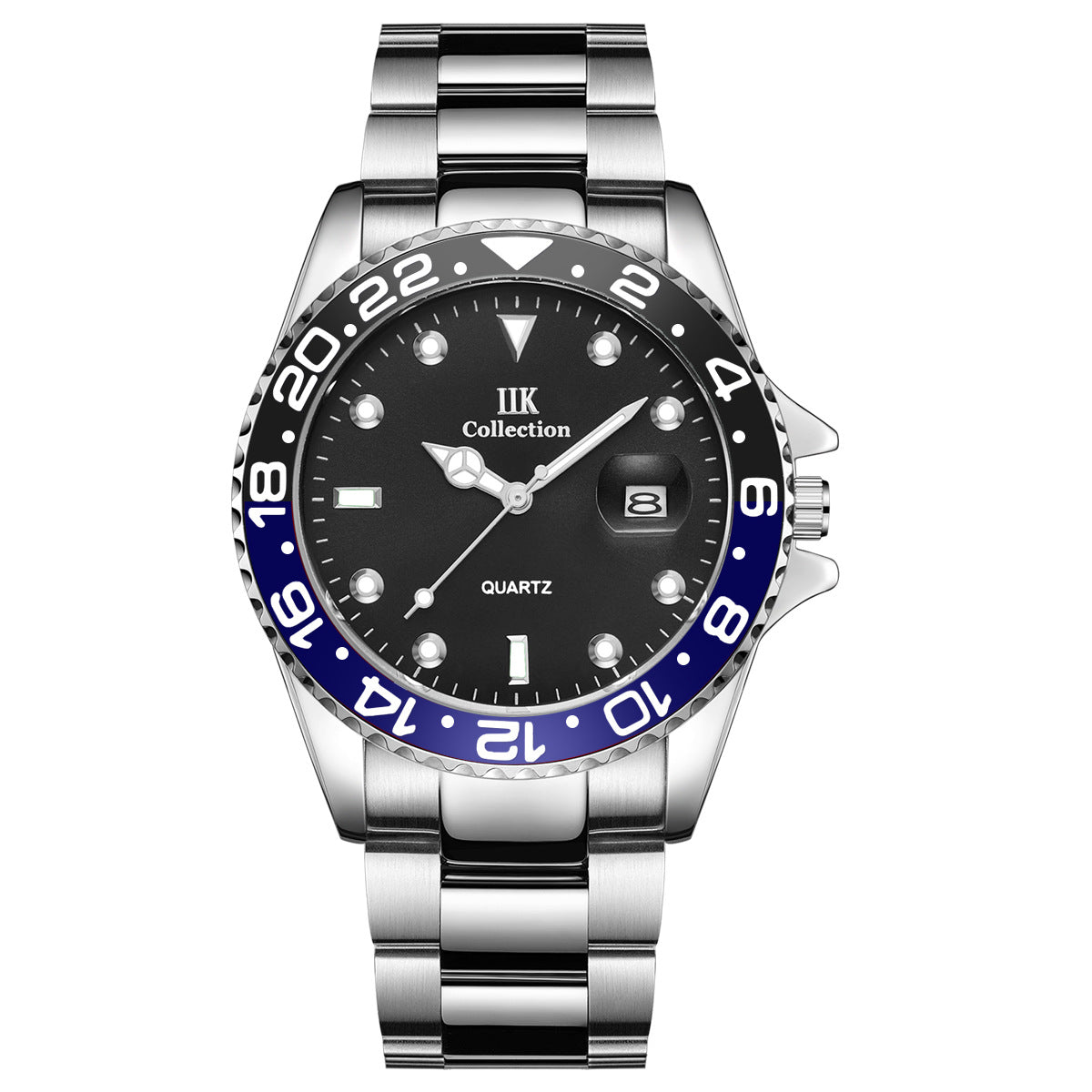 Luxury watches wholesale cross-border foreign trade quartz watch calendar waterproof steel band men's watch GB861C