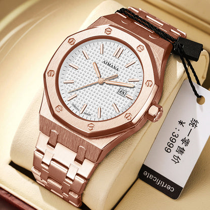 Luxury men's stainless steel watches new waterproof luminous luxury watches K108