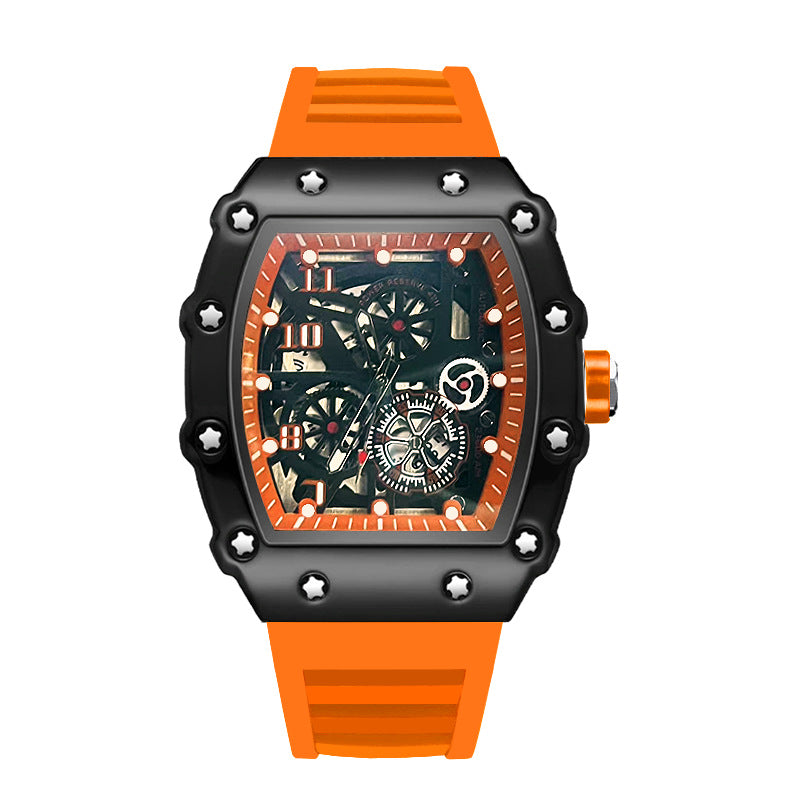 Casual fashion trend fully automatic quartz hollow luminous waterproof Darth Vader 1705 men's watch