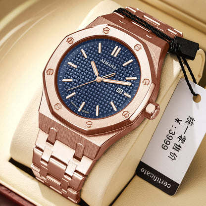 Luxury men's stainless steel watches new waterproof luminous luxury watches K108