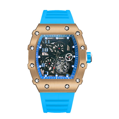 Casual fashion trend fully automatic quartz hollow luminous waterproof Darth Vader 1705 men's watch