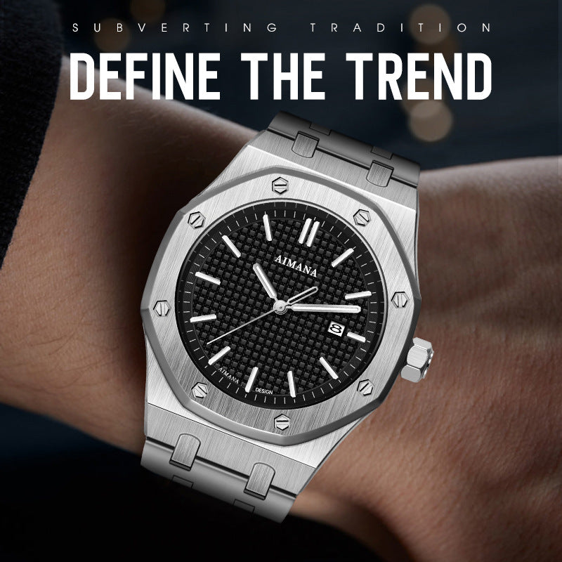 Luxury men's stainless steel watches new waterproof luminous luxury watches K108