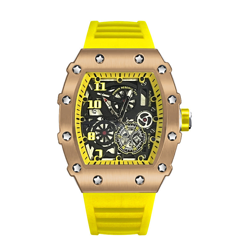 Casual fashion trend fully automatic quartz hollow luminous waterproof Darth Vader 1705 men's watch