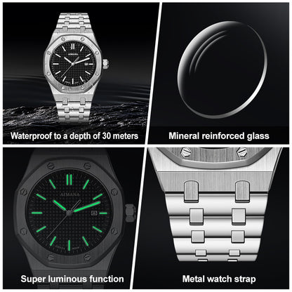 Luxury men's stainless steel watches new waterproof luminous luxury watches K108