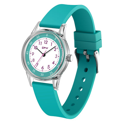 AARON K7023 Astronaut Star Animal Cartoon Design Children Student Silicone Wrist Quartz Watch