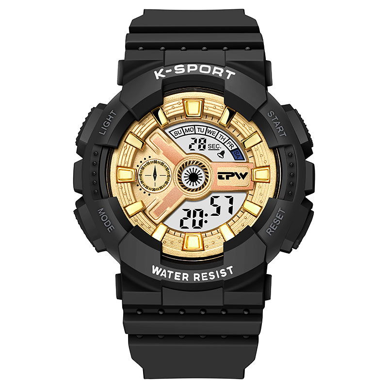 AARON K9054 Children's Fashion Sport Digital Watch Waterproof Luminous Alarm for Outdoor Activities