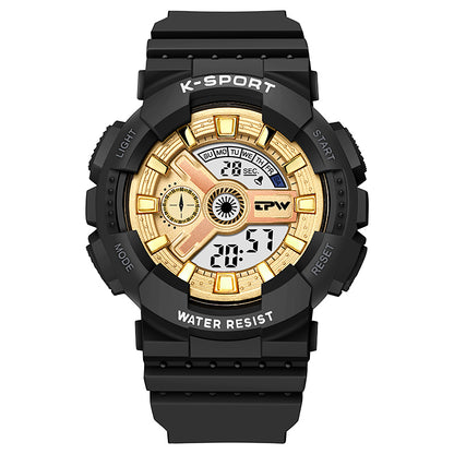 AARON K9054 Children's Fashion Sport Digital Watch Waterproof Luminous Alarm for Outdoor Activities