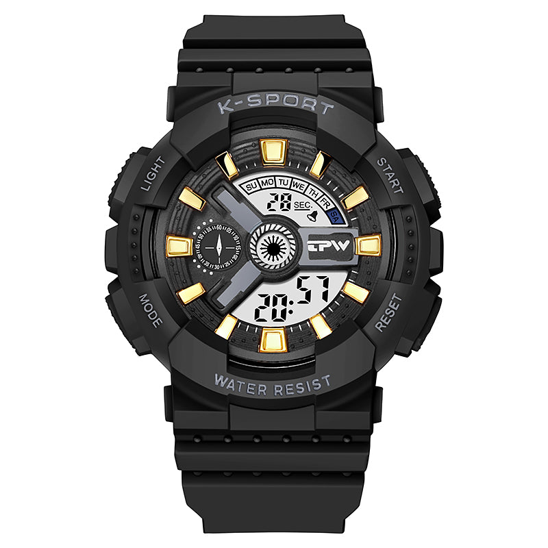 AARON K9054 Children's Fashion Sport Digital Watch Waterproof Luminous Alarm for Outdoor Activities