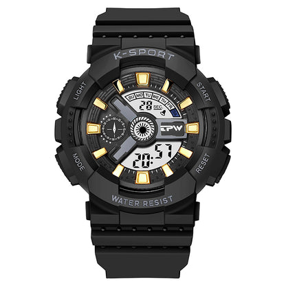 AARON K9054 Children's Fashion Sport Digital Watch Waterproof Luminous Alarm for Outdoor Activities