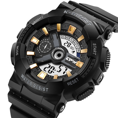 AARON K9054 Children's Fashion Sport Digital Watch Waterproof Luminous Alarm for Outdoor Activities