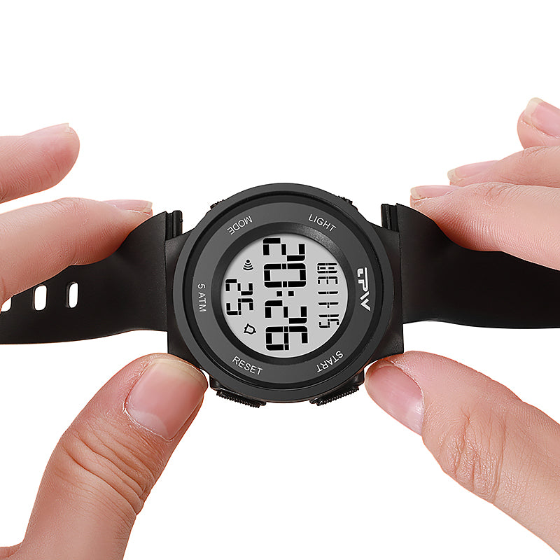 POVATI K9045  High Quality Wrist Watch for Men Women Waterproof Digital Stopwatch