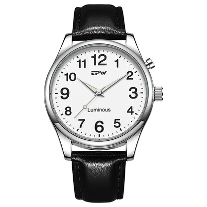 POVATI K5136 New Trendy Very Night LED Luminous Fashion Men Wristwatch With Button