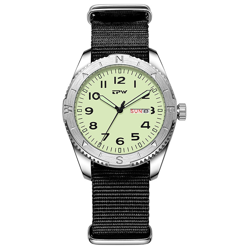 POVATI K7104 New Field Watch For Men And Women Luminous Dial 3ATM Waterproof