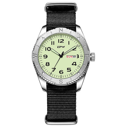 POVATI K7104 New Field Watch For Men And Women Luminous Dial 3ATM Waterproof