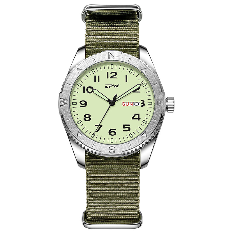 POVATI K7104 New Field Watch For Men And Women Luminous Dial 3ATM Waterproof