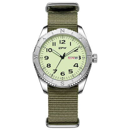 POVATI K7104 New Field Watch For Men And Women Luminous Dial 3ATM Waterproof