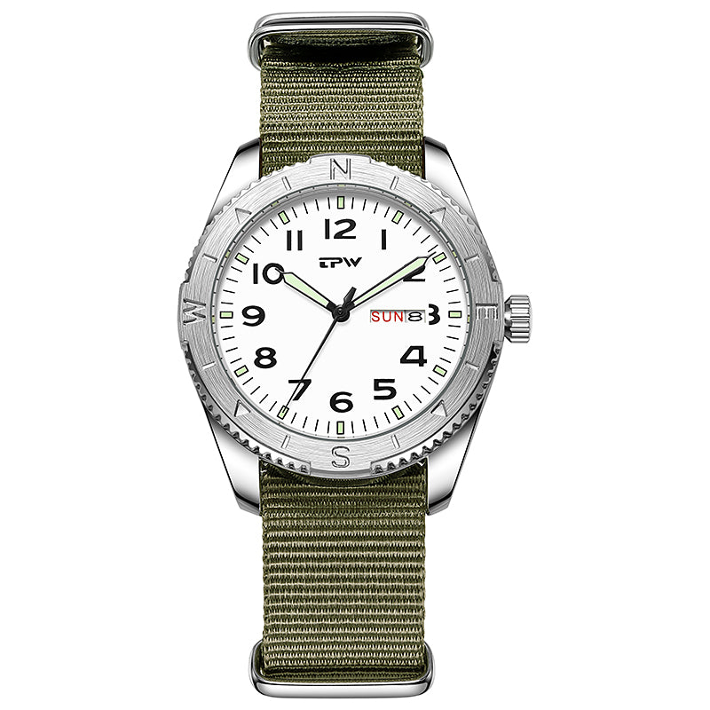 POVATI K7104 New Field Watch For Men And Women Luminous Dial 3ATM Waterproof
