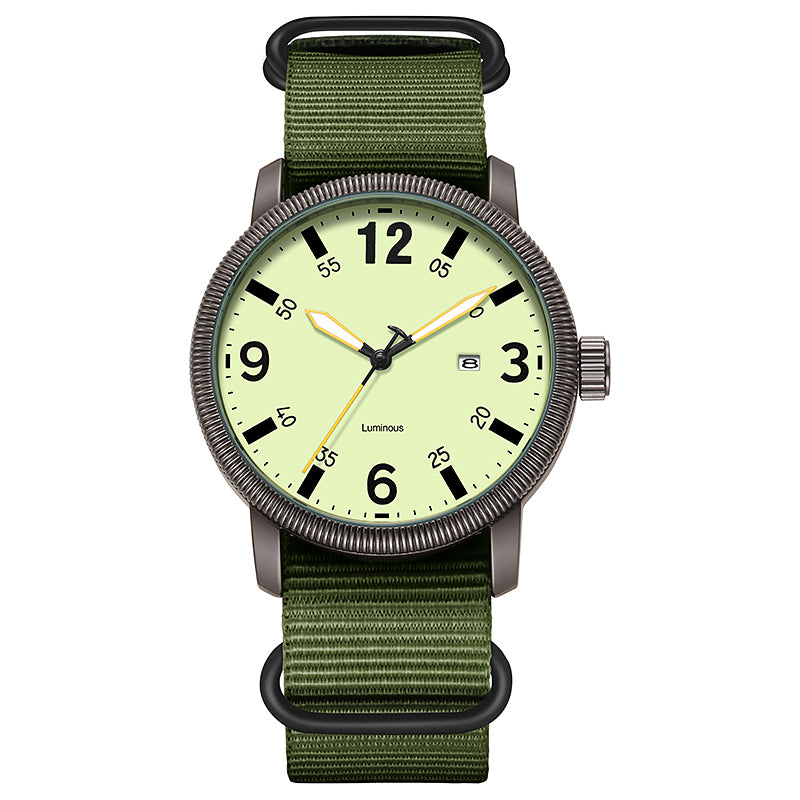 POVATI K7106 Casual Sports Nylon Watch For Men Luminous Dial 3ATM Waterproof