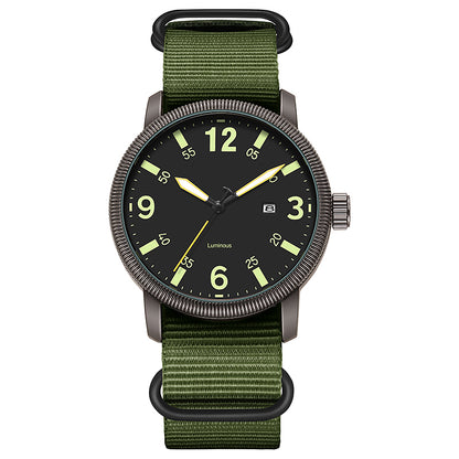 POVATI K7106 Casual Sports Nylon Watch For Men Luminous Dial 3ATM Waterproof
