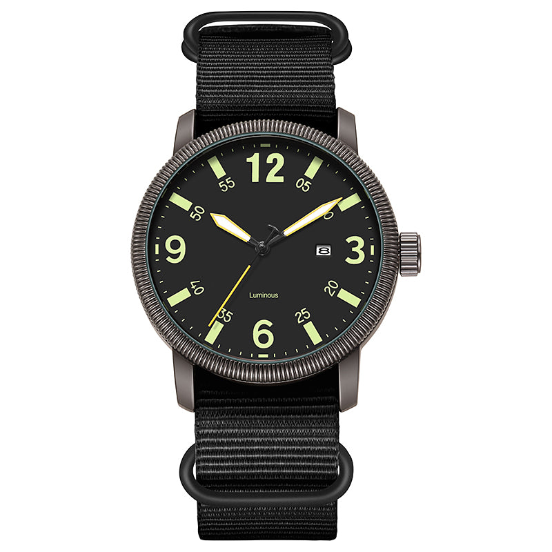 POVATI K7106 Casual Sports Nylon Watch For Men Luminous Dial 3ATM Waterproof