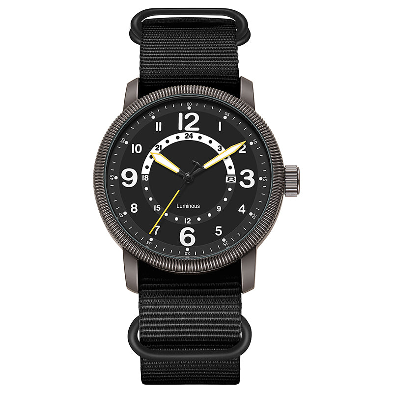 POVATI K7106 Casual Sports Nylon Watch For Men Luminous Dial 3ATM Waterproof